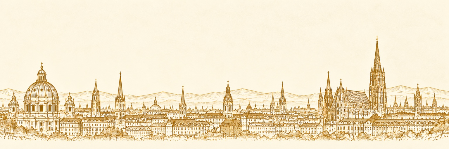 Silhouette von Wien